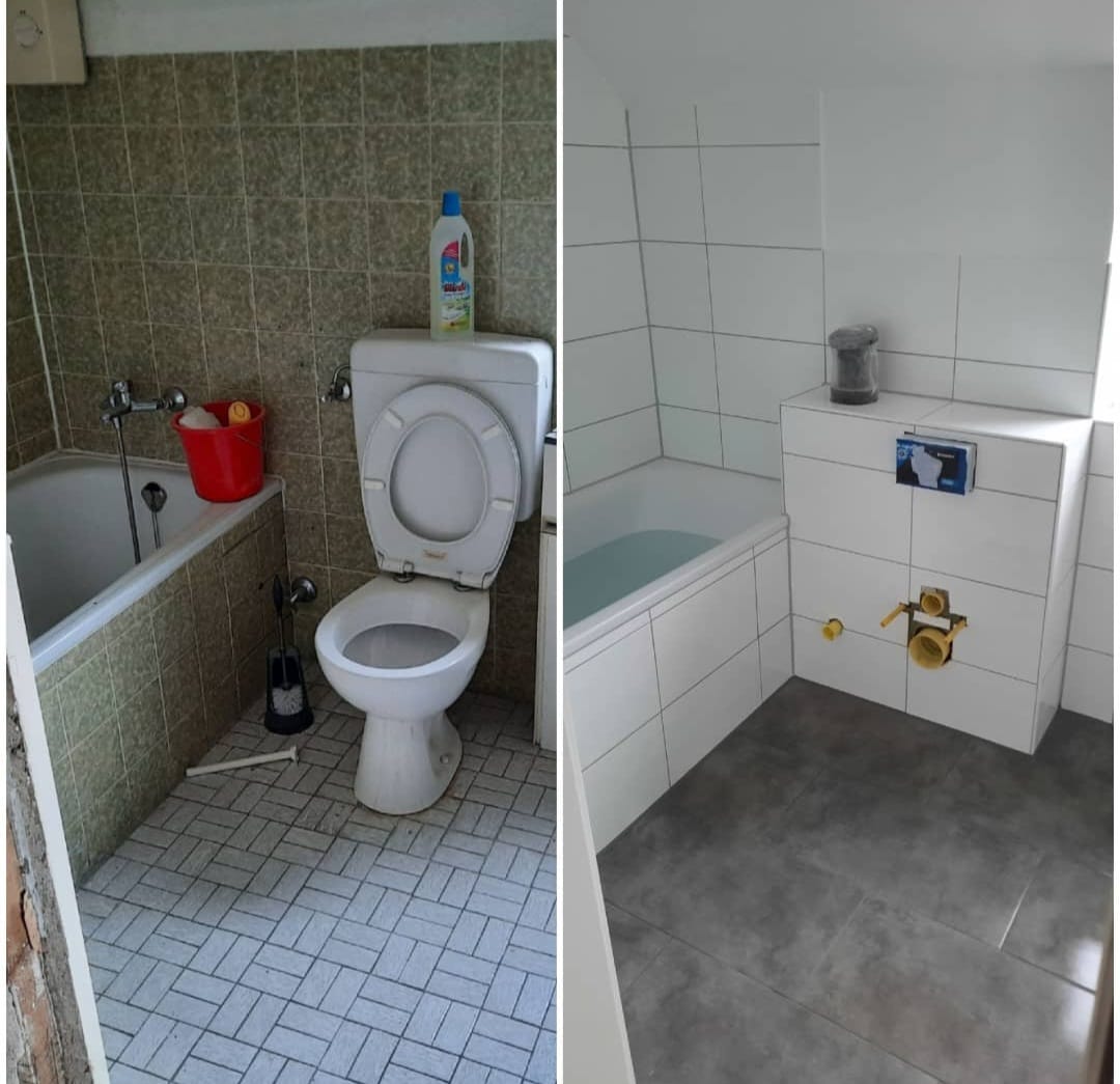 Fliesenverlegung Badezimmer